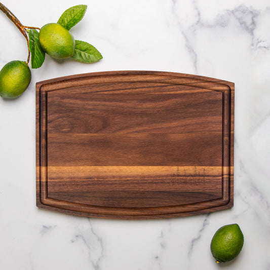 Woodland Cabin - Arched Wood Cutting & Serving Board