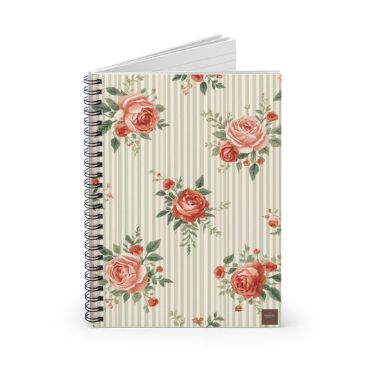 Vintage Rose —Spiral Notebook