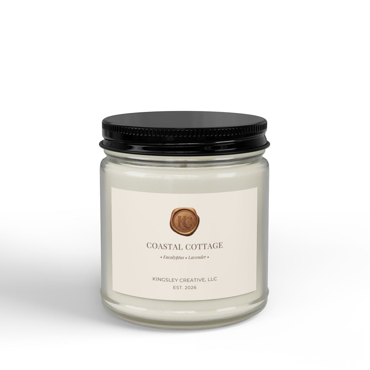 Coastal Cottage (Eucalyptus • Lavender) — Hand-Poured Soy Candle
