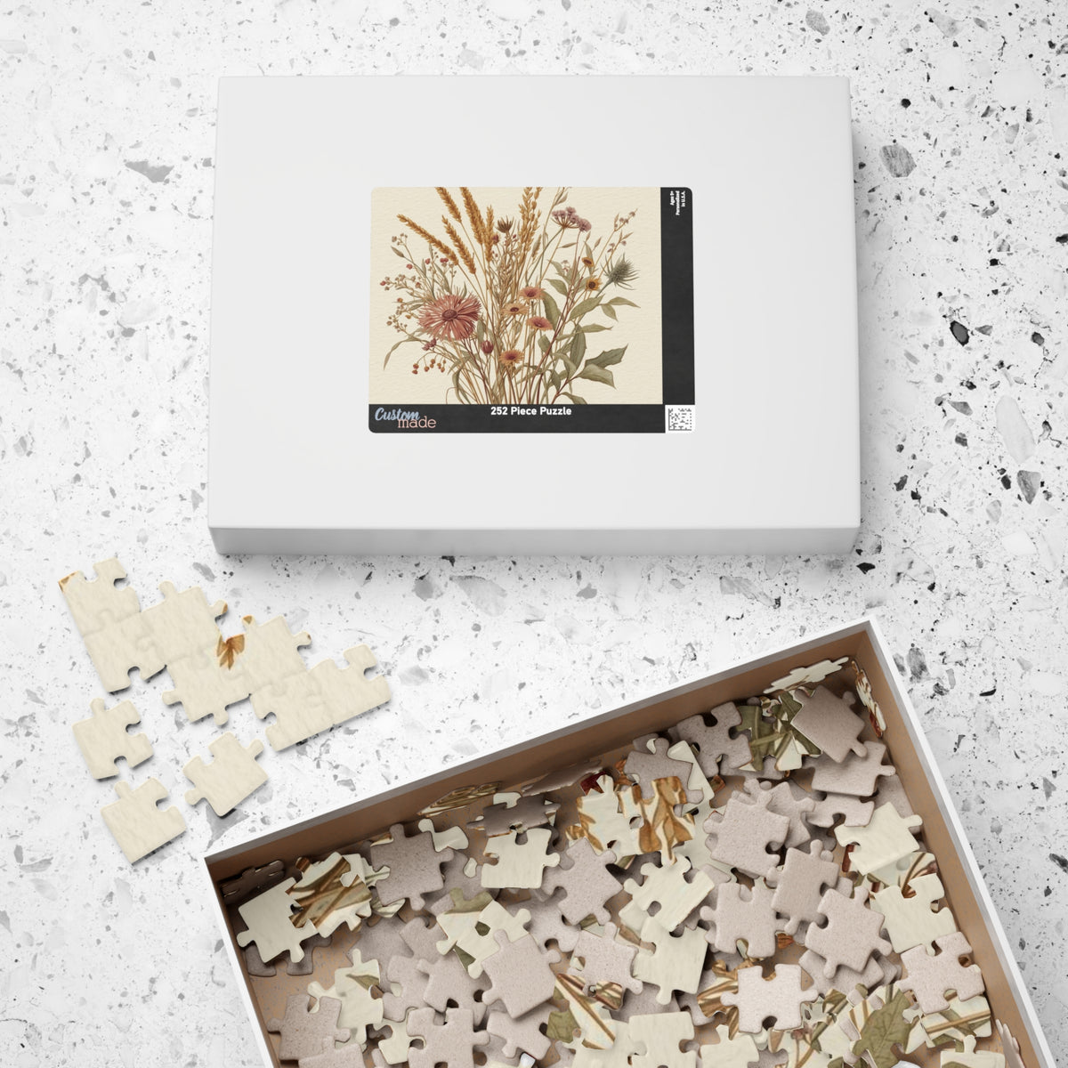 Vintage Flowers (Meadow) — Puzzle (250 or 500 Pieces)