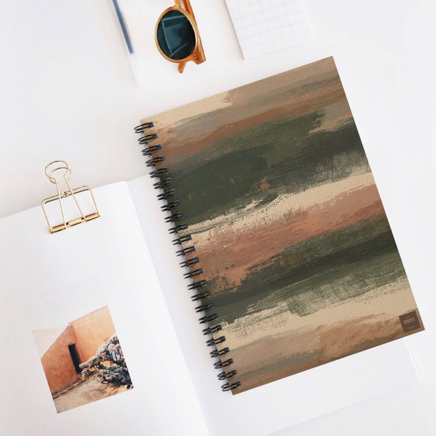 Hearth Brushstroke — Spiral Notebook