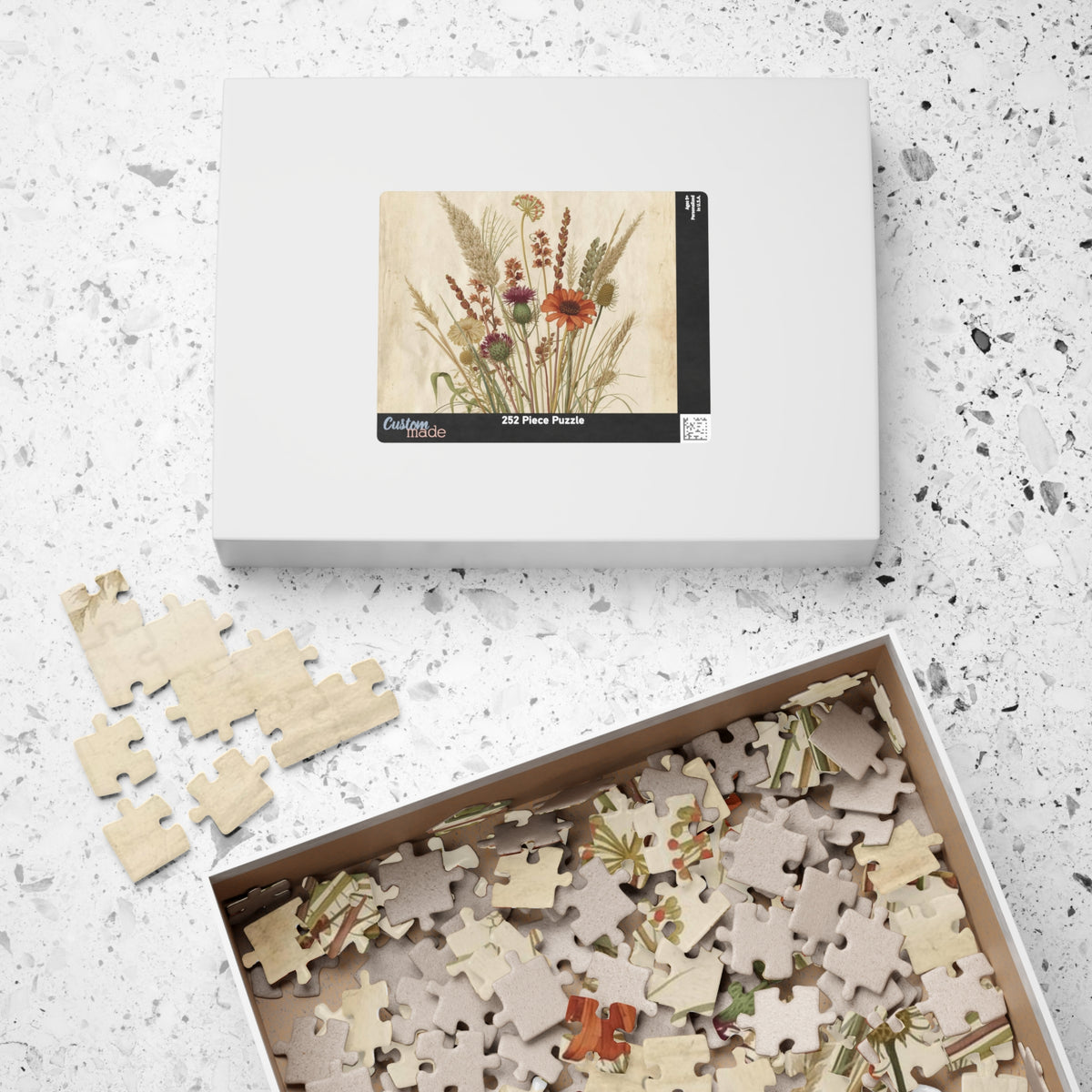 Vintage Flowers (Prairie Bloom) — Puzzle (250 or 500 Pieces)