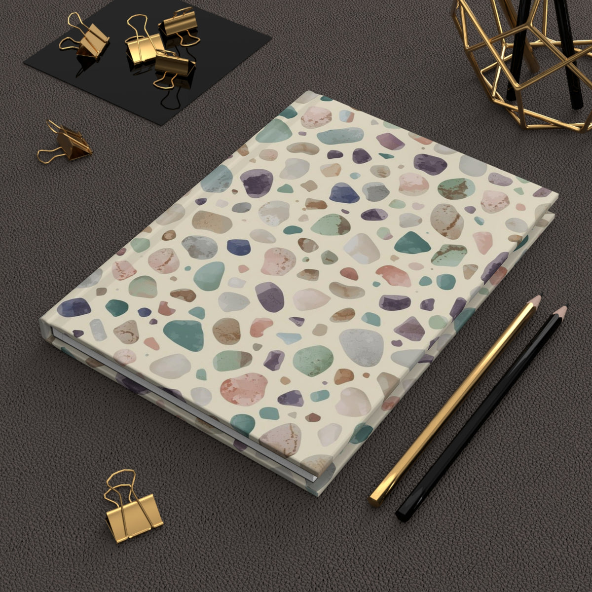 Coastal (Beach Pebbles) — Hardcover Journal