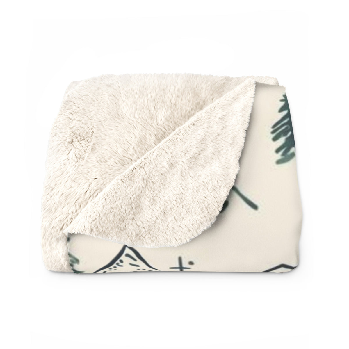 Mountain Pines — Sherpa Blanket