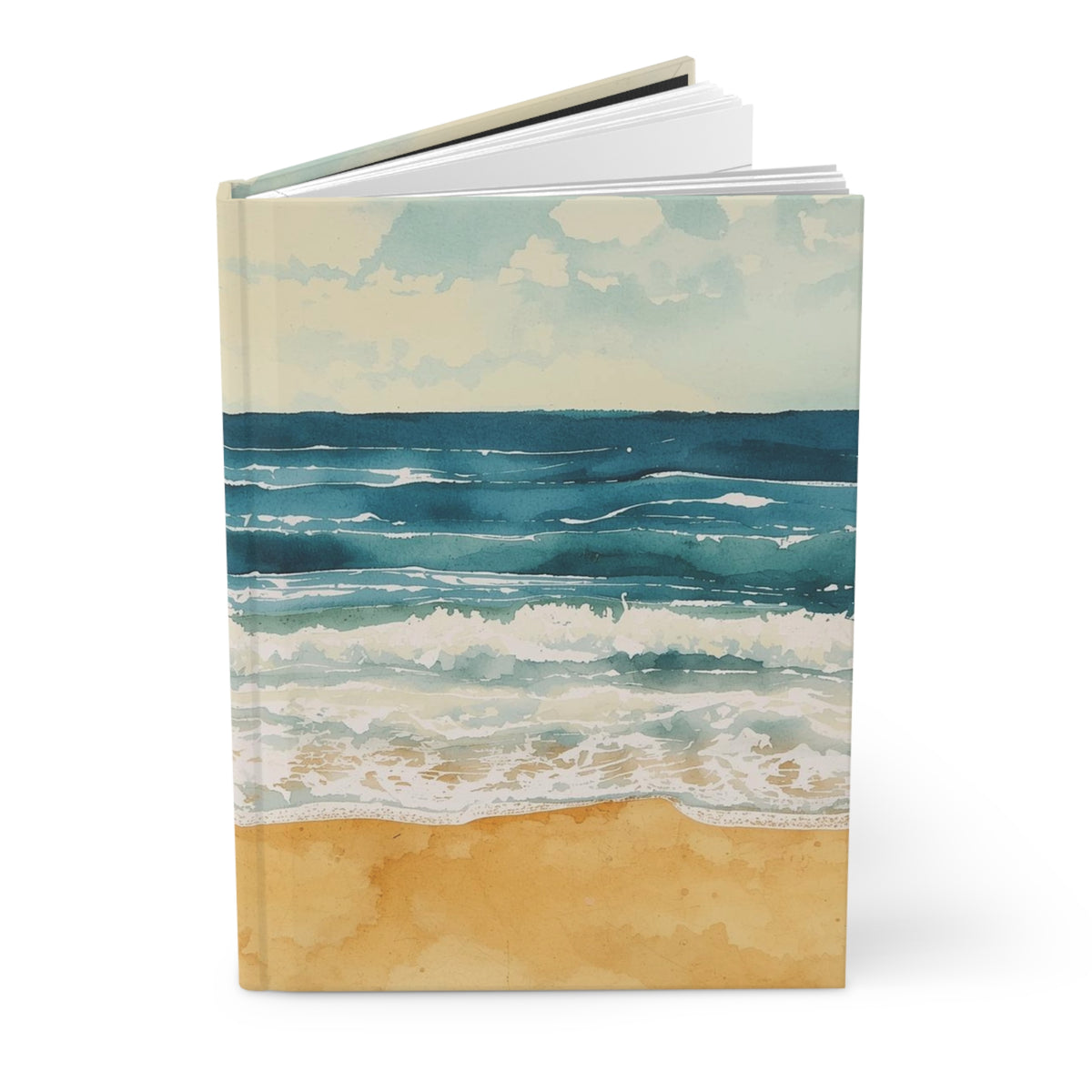 Coastal Waves (Seaside Beach) — Hardcover Journal