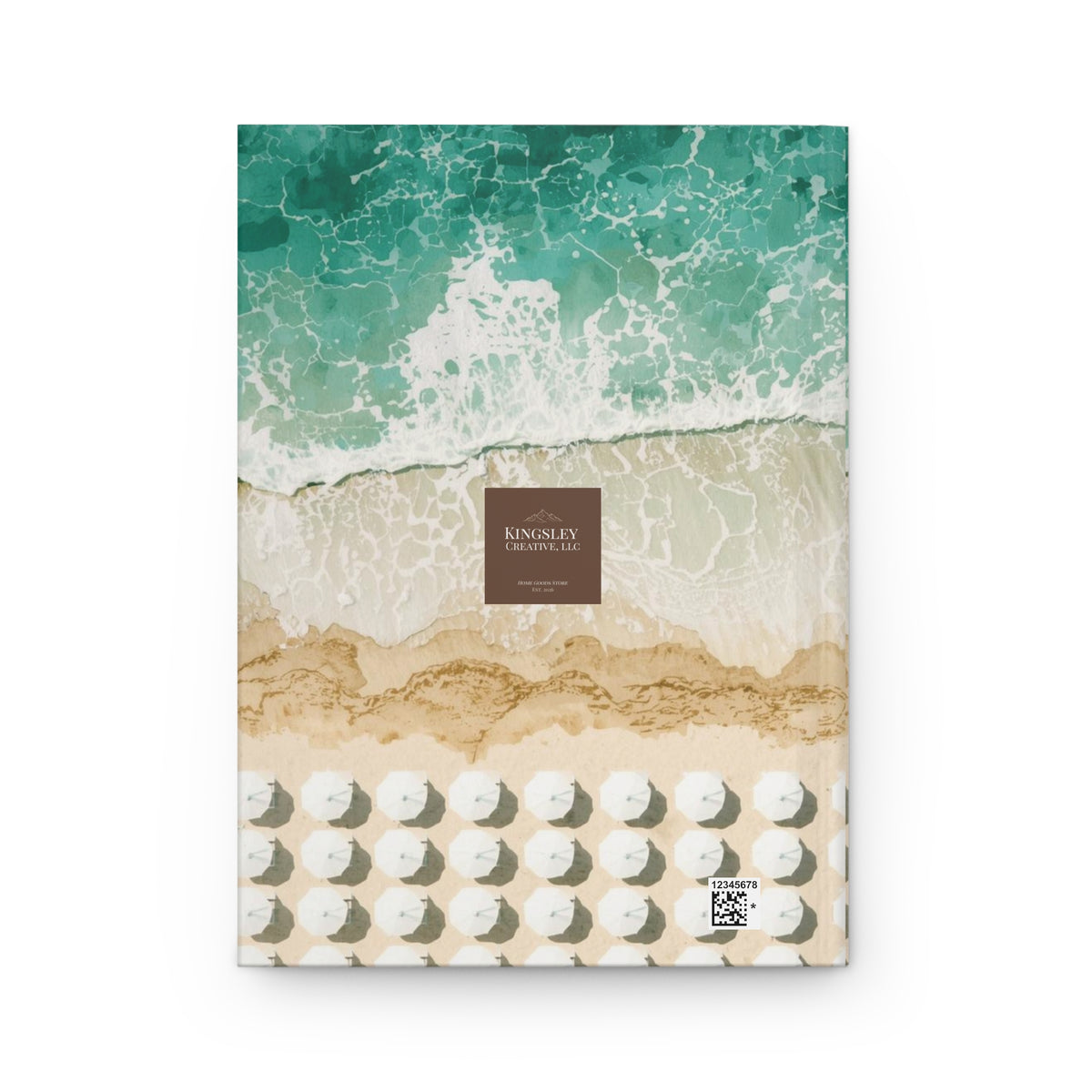 Coastal Waves (Aerial Lido) — Hardcover Journal