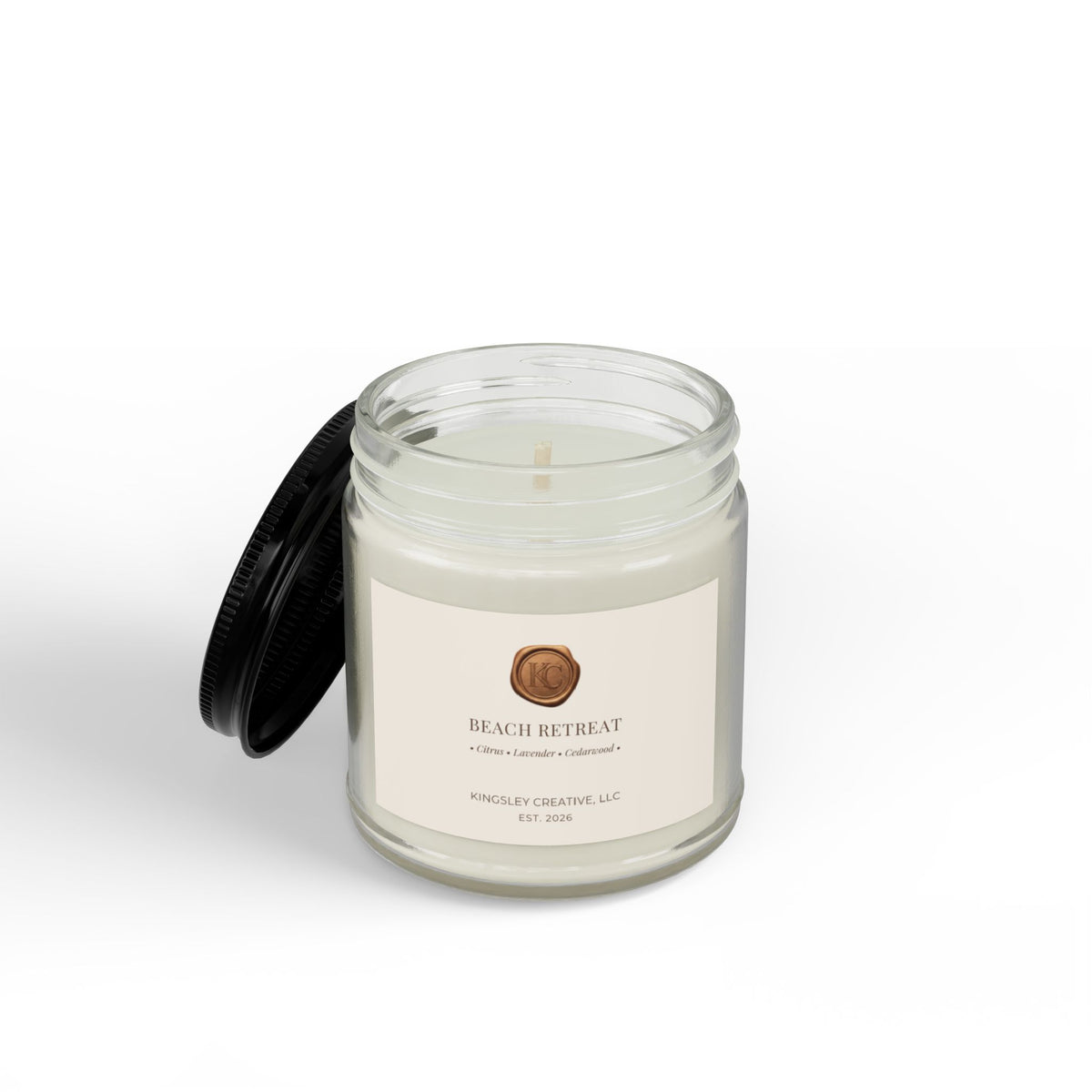 Beach Retreat (Citrus • Lavender • Cedarwood) — Hand-Poured Soy Candle