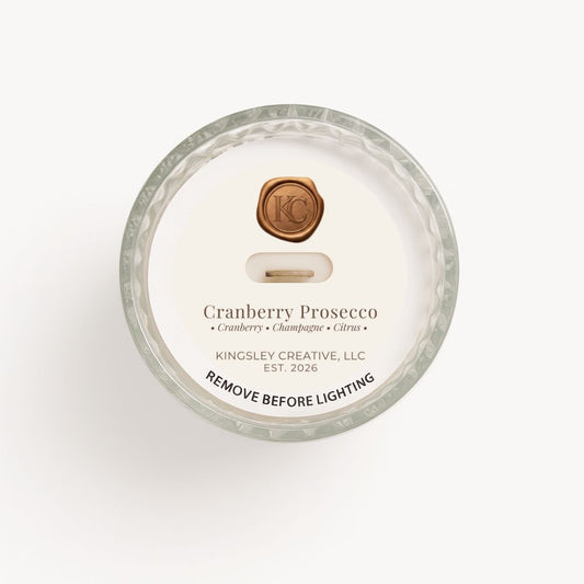 Cranberry Prosecco — 15oz Wood Wick Candle