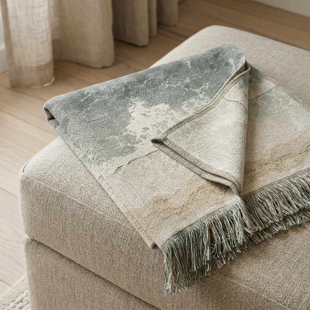 More faded coastal blanket detail