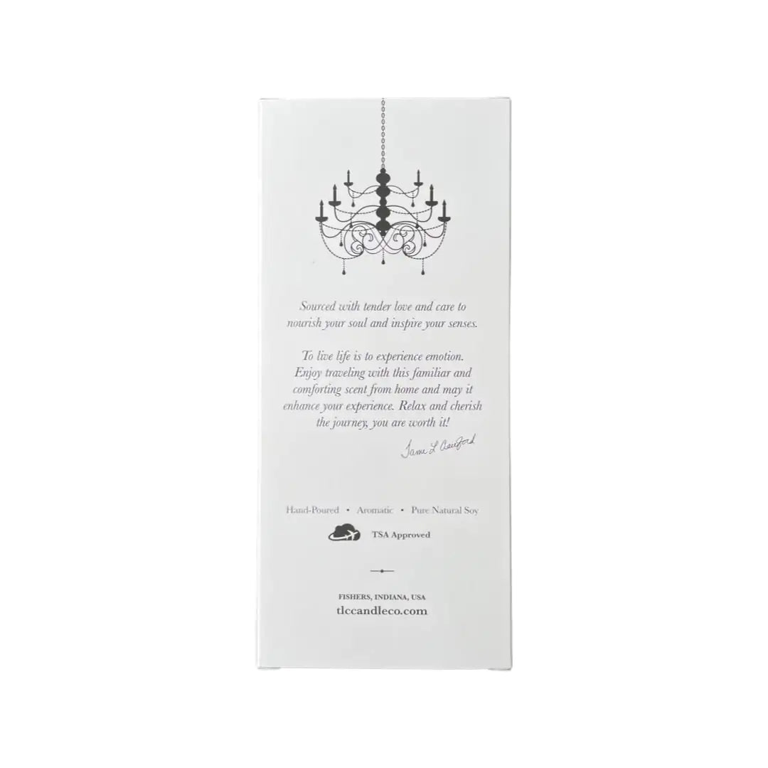 Travel Candle with Matches (Belgian Linen) — Hand-Poured Soy Candle