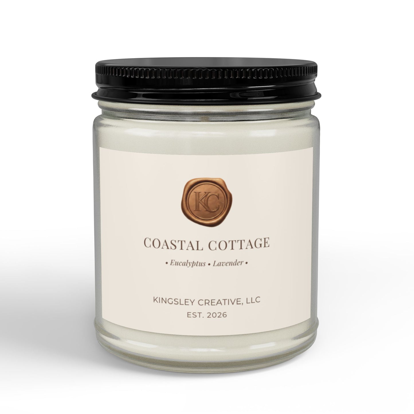 Coastal Cottage (Eucalyptus • Lavender) — Hand-Poured Soy Candle