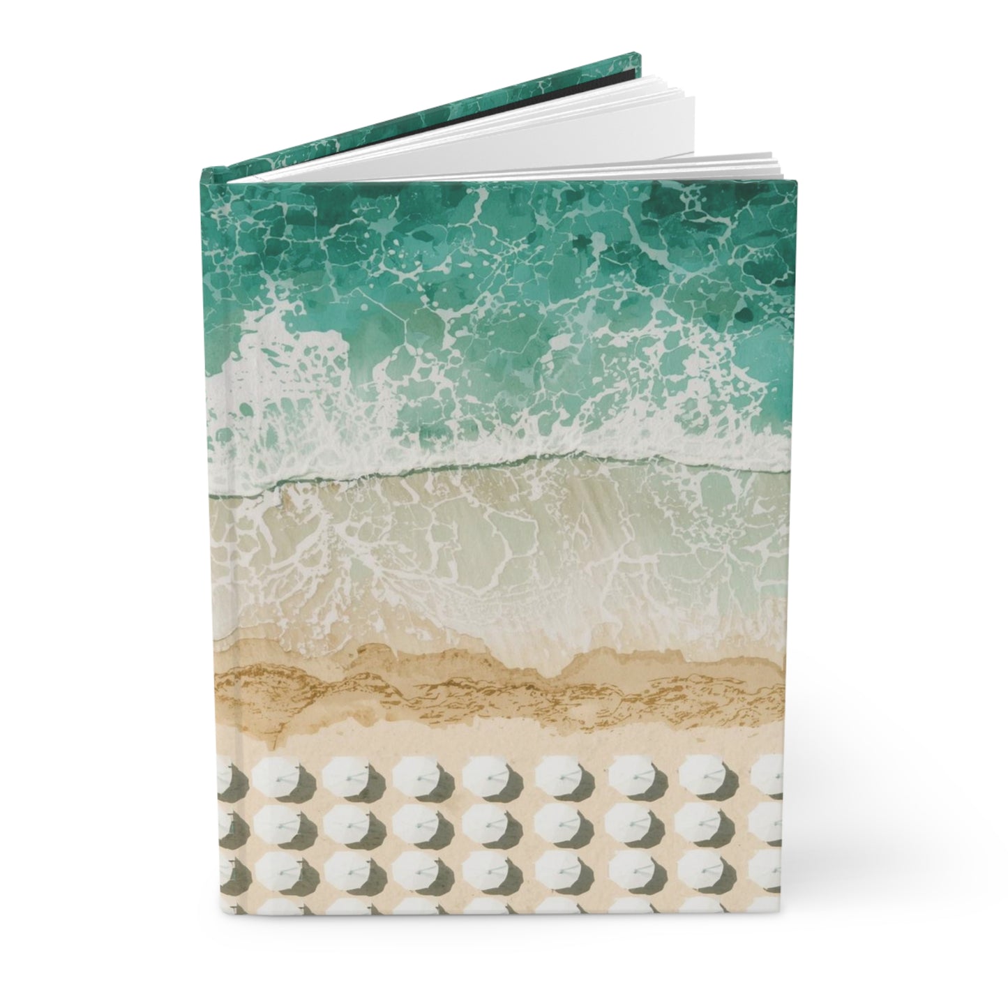 Coastal Waves (Aerial Lido) — Hardcover Journal