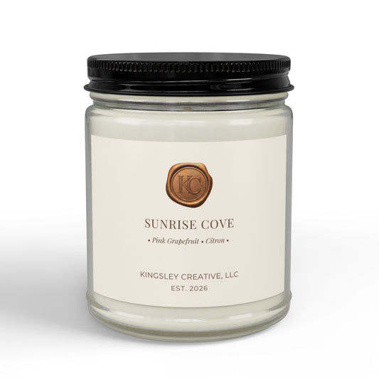 Sunrise Cove (Pink Grapefruit • Citron) — Hand-Poured Soy Candle