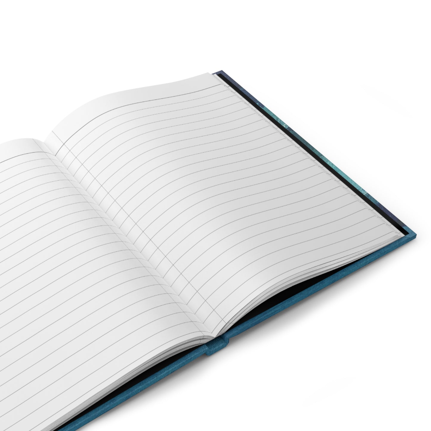 Coastal Waves (Blue Abstract) — Hardcover Journal