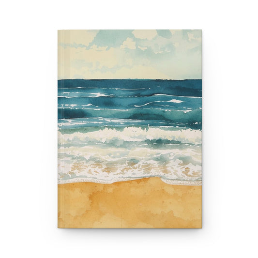 Coastal Waves (Seaside Beach) — Hardcover Journal