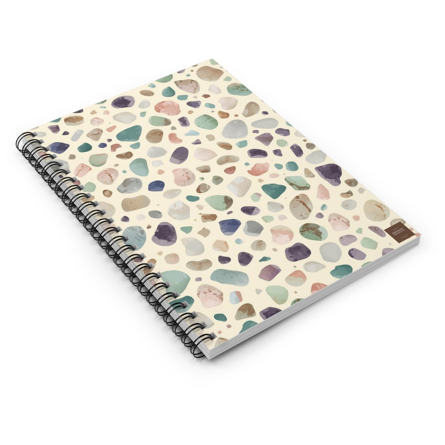 Scattered Sea Pebbles — Spiral Notebook