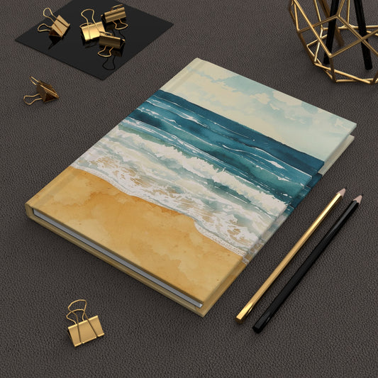 Coastal Waves (Seaside Beach) — Hardcover Journal