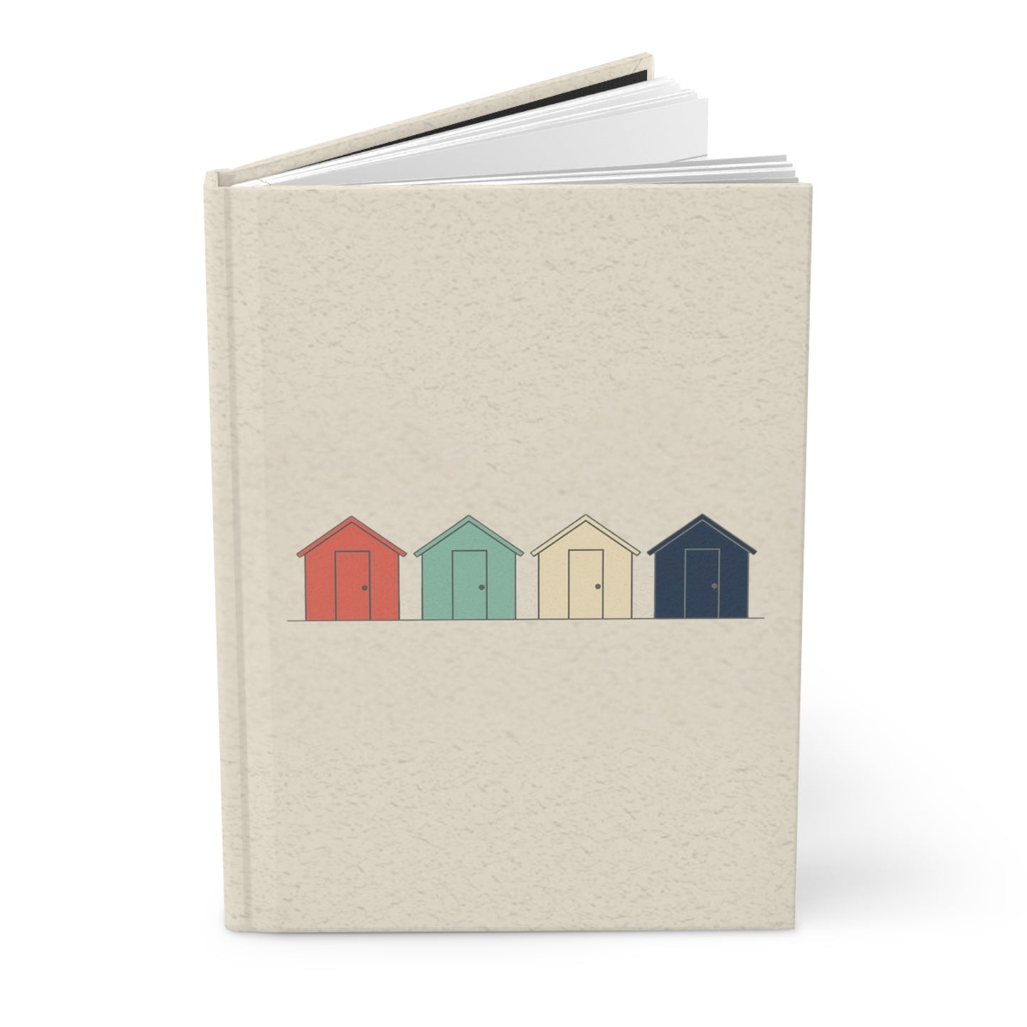 Coastal (Beach Huts) — Hardcover Journal