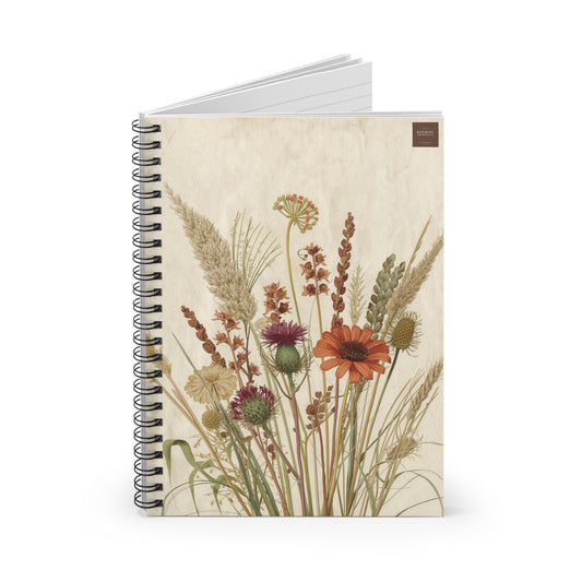 Cottage Garden Florals (Prairie Bloom) — Spiral Notebook
