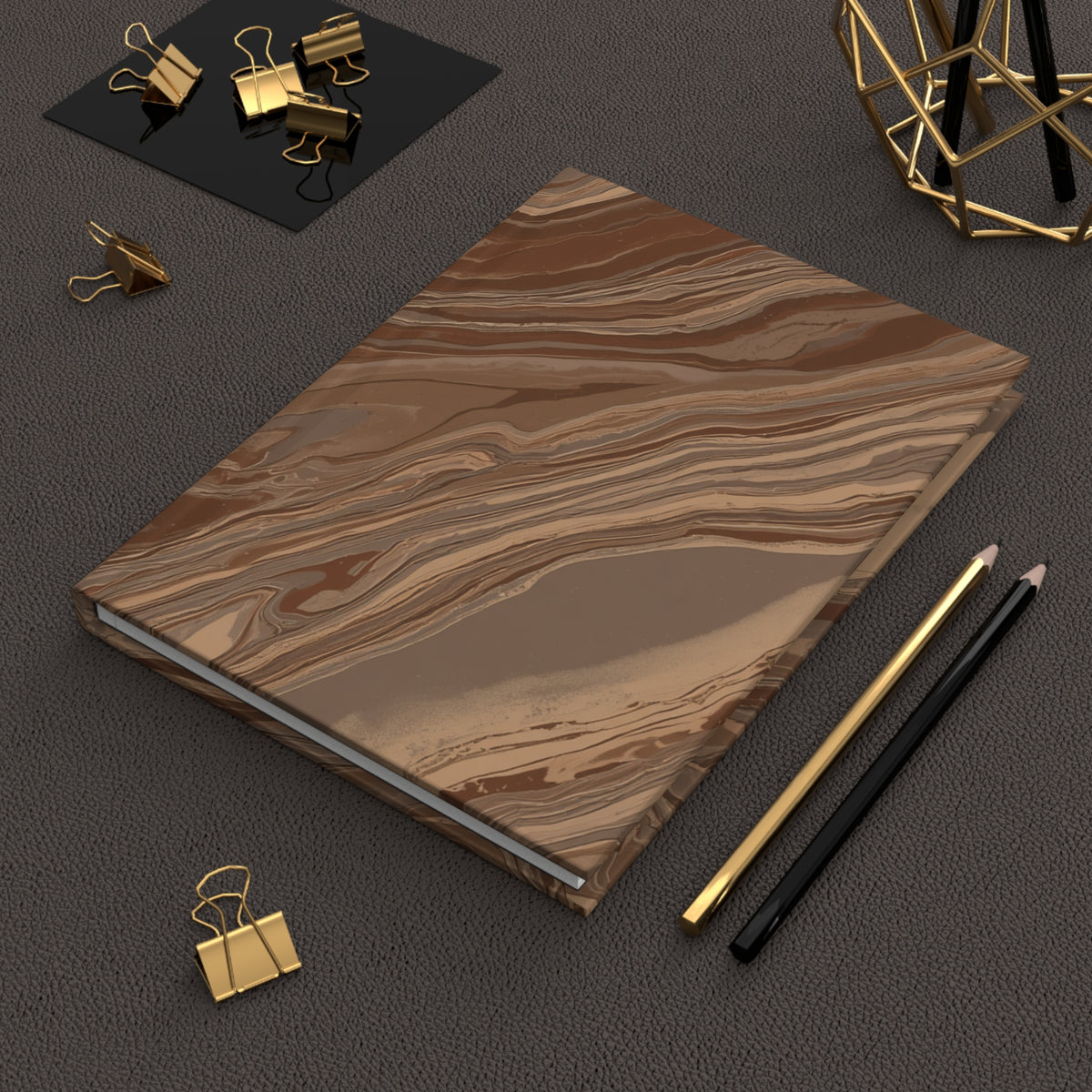 Hearth Marble — Hardcover Journal