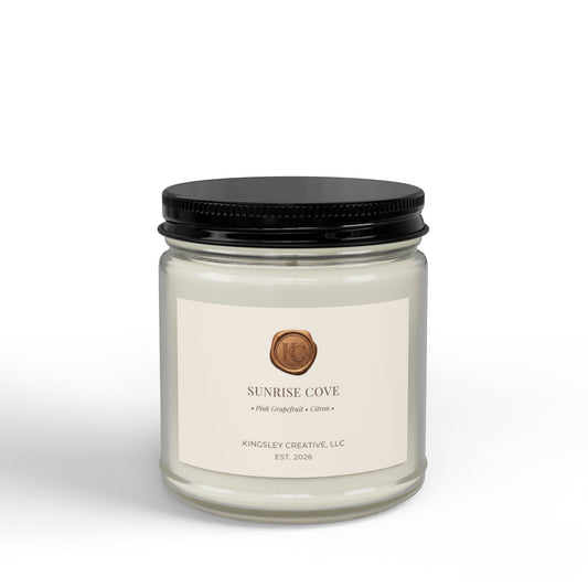 Sunrise Cove (Pink Grapefruit • Citron) — Hand-Poured Soy Candle