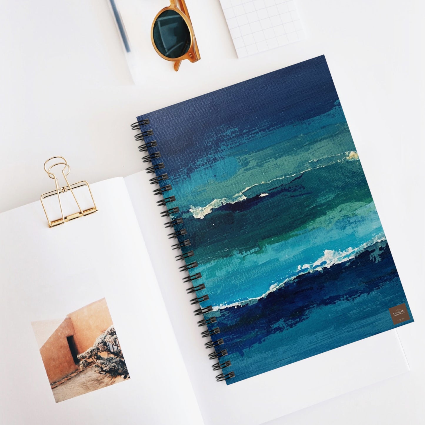 Beach Abstract — Spiral Notebook