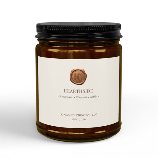 Hearthside (Cinnamon • Brown Sugar • Vanilla) — Hand-Poured Soy Candle
