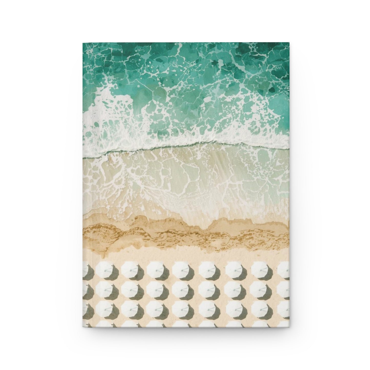 Coastal Waves (Aerial Lido) — Hardcover Journal