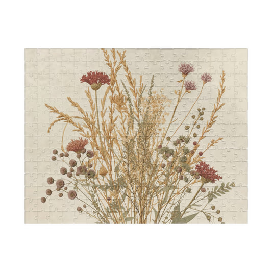 Vintage Flowers (Harvest Bloom) — Puzzle (250 or 500 Pieces)