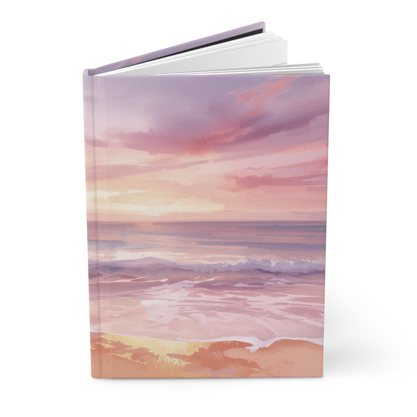 Coastal Waves (Sunrise Pastels) — Hardcover Journal