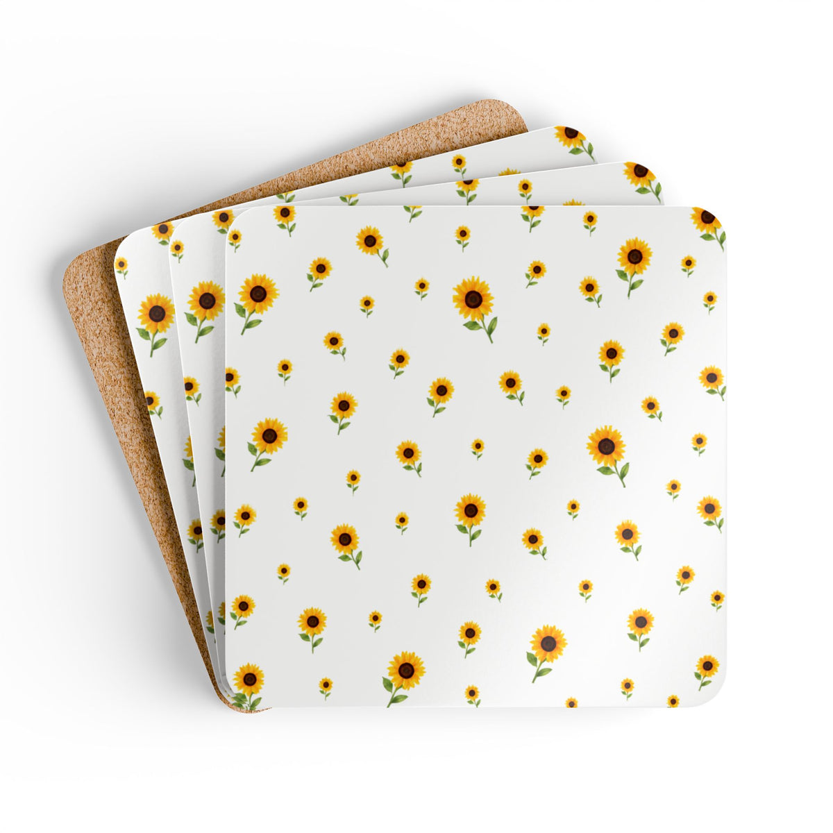 Tiny Sunflowers — Coaster Set (Set of 4)