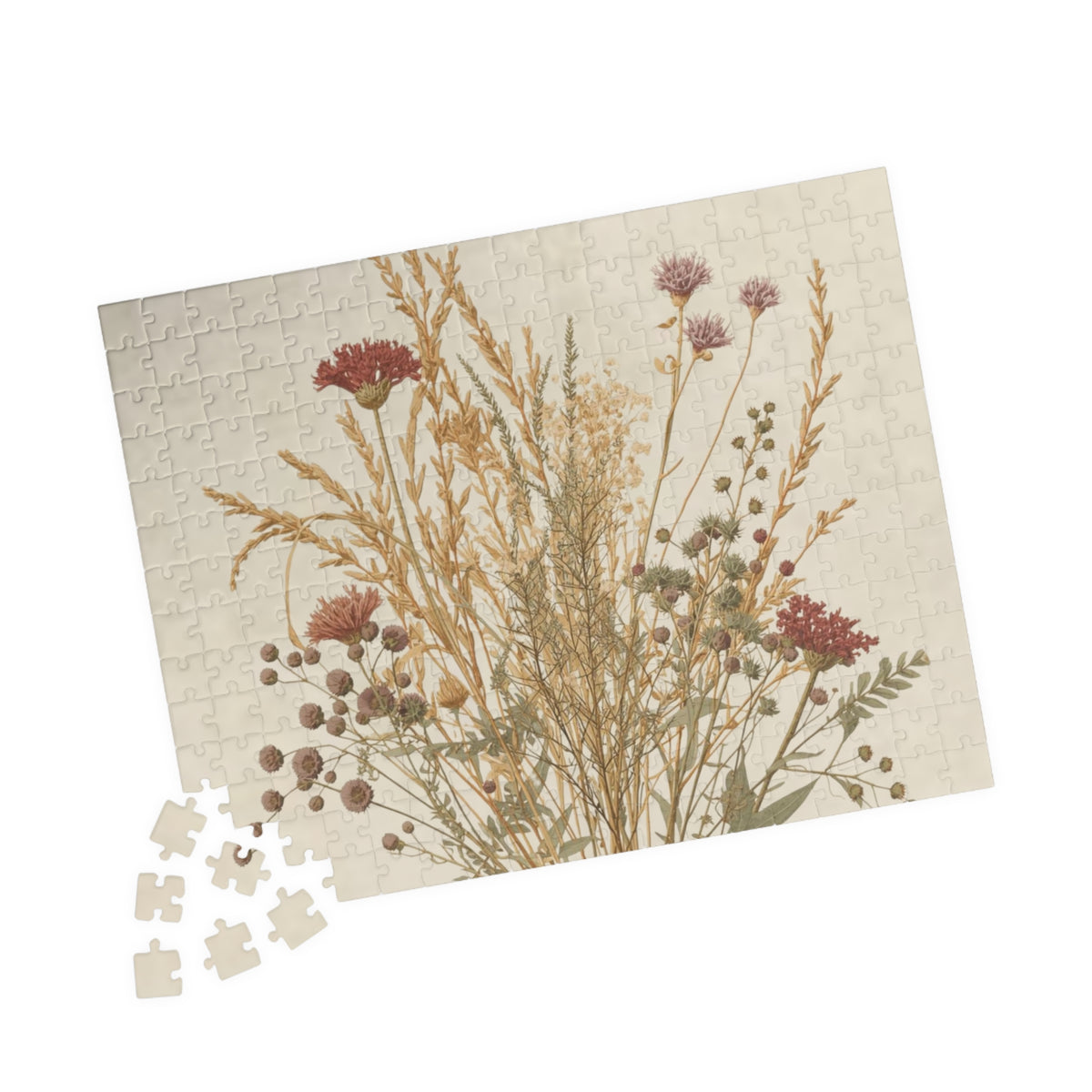 Vintage Flowers (Harvest Bloom) — Puzzle (250 or 500 Pieces)
