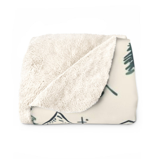 Mountain Pines — Sherpa Blanket