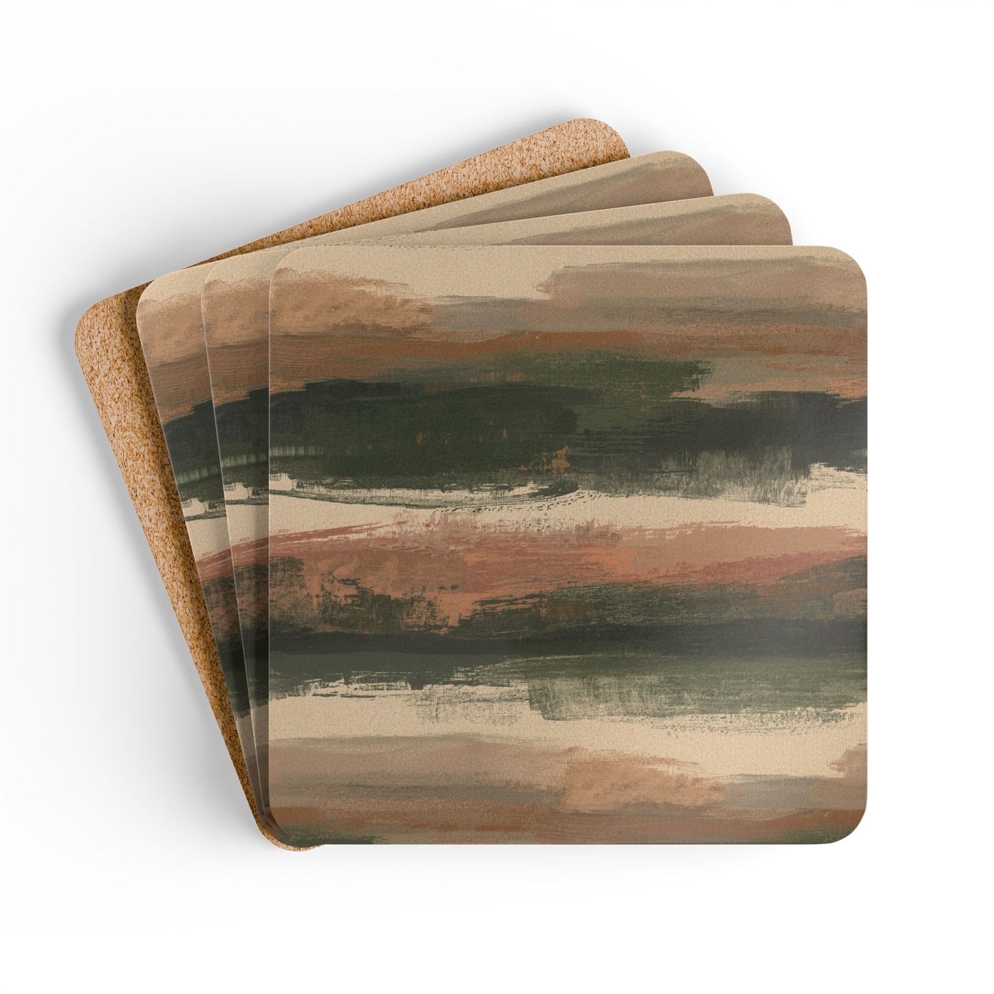 Hearth Brushstroke — Coaster Set (Set of 4)