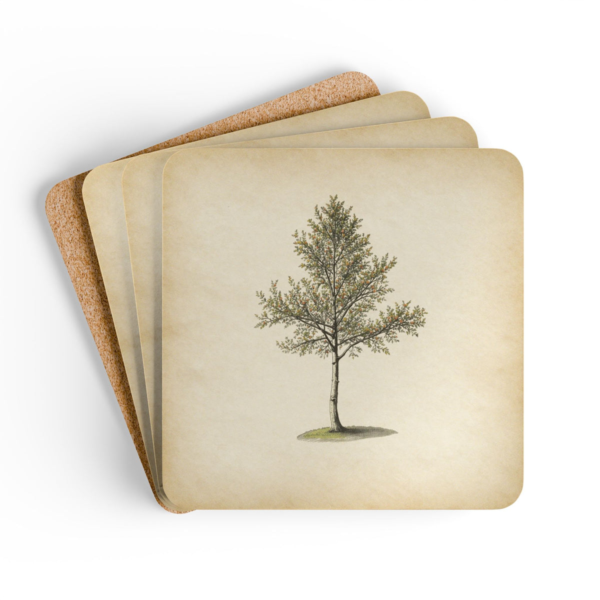 Heritage Pine — Coaster Set (Set of 4)