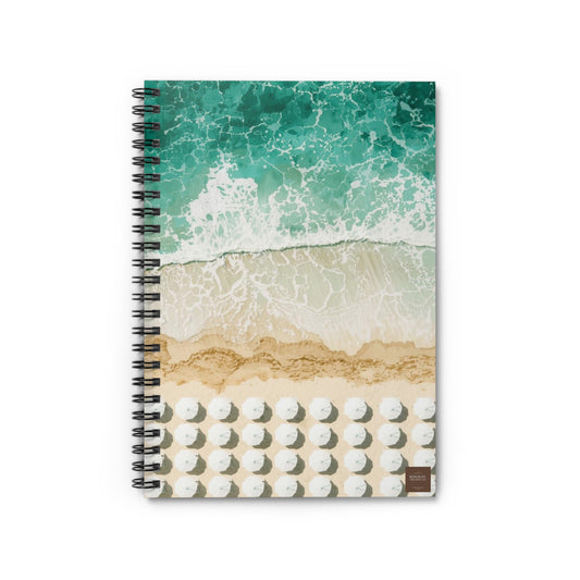 Coastal Waves (Aerial Lido) — Spiral Notebook