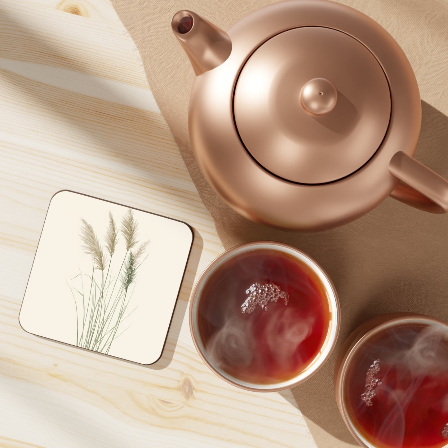 Pampas Grass — Single Coaster