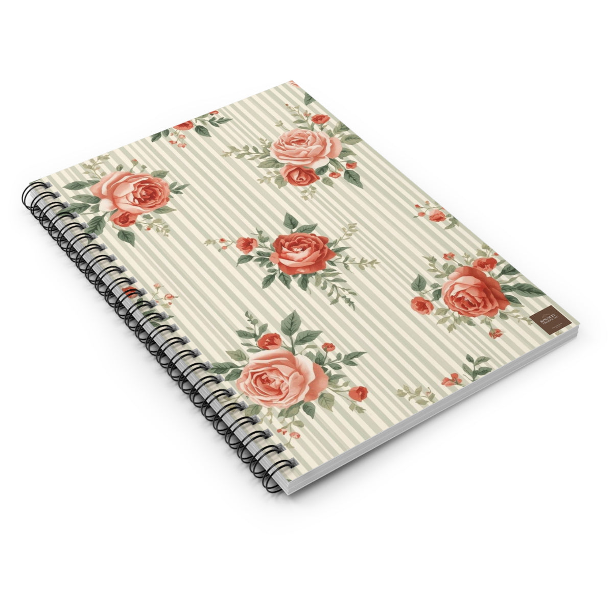 Vintage Rose —Spiral Notebook