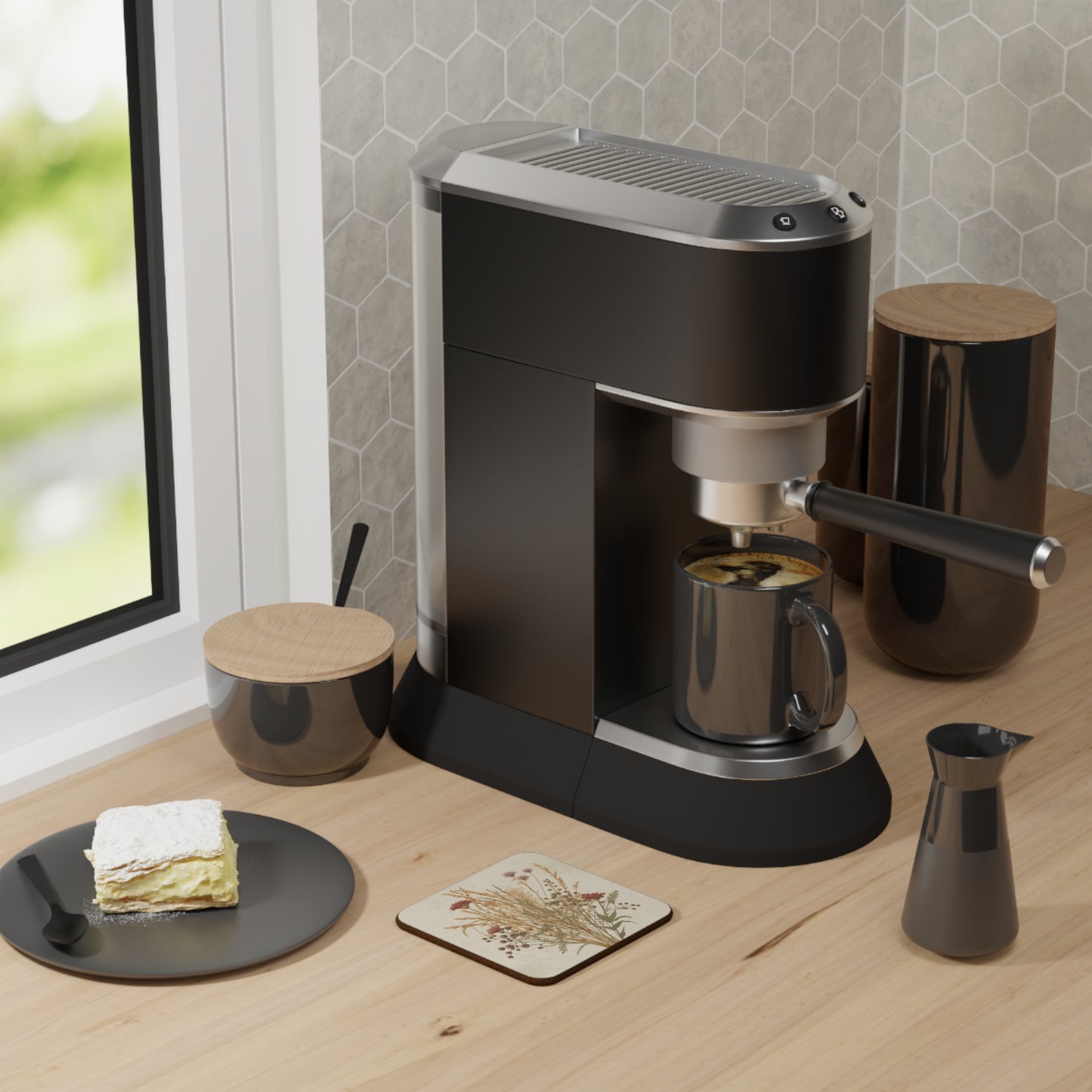 Cottage Garden Florals (Harvest Bloom) — Coaster Set (Set of 4)