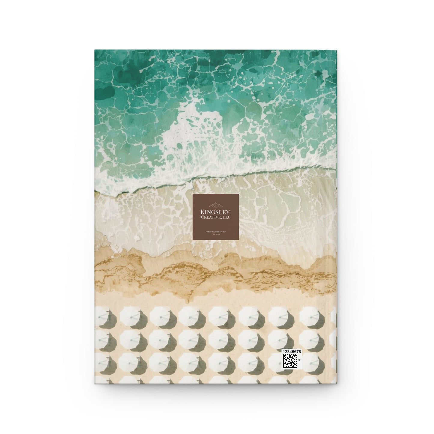 Coastal Waves (Aerial Lido) — Hardcover Journal