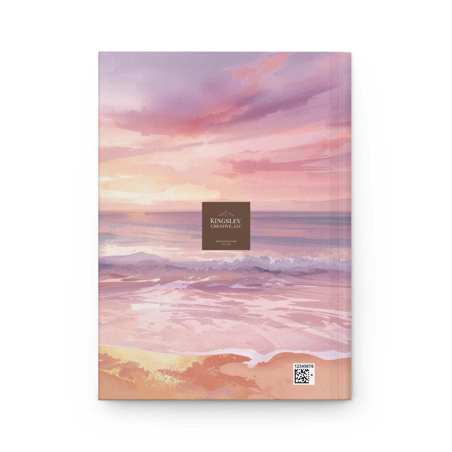 Coastal Waves (Sunrise Pastels) — Hardcover Journal