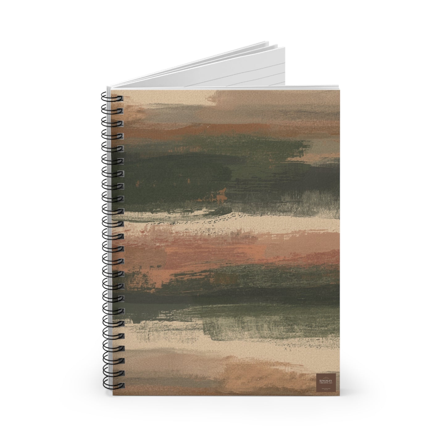 Hearth Brushstroke — Spiral Notebook