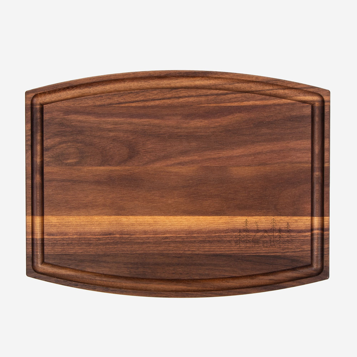 Woodland Cabin - Arched Wood Cutting & Serving Board