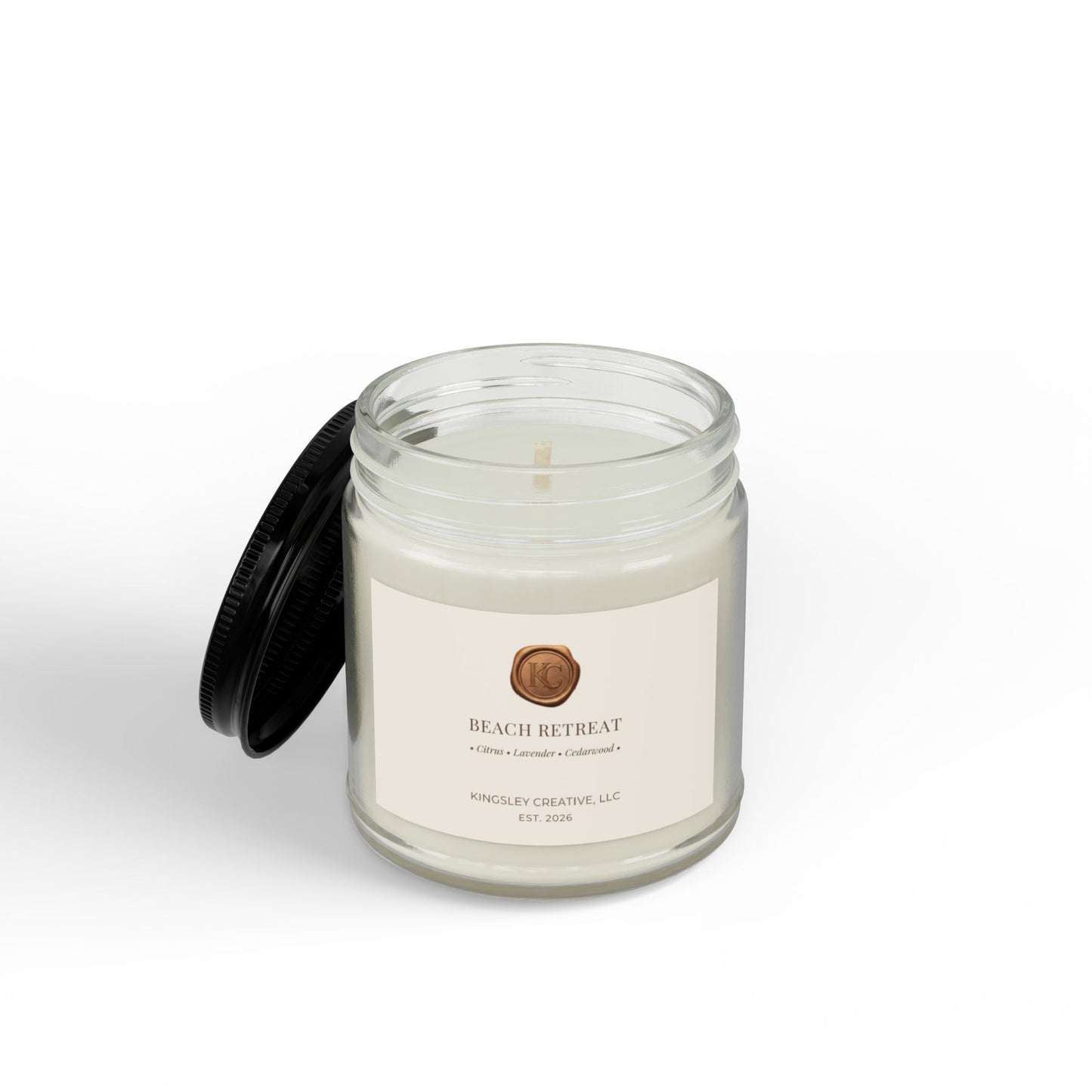 Beach Retreat (Citrus • Lavender • Cedarwood) — Hand-Poured Soy Candle