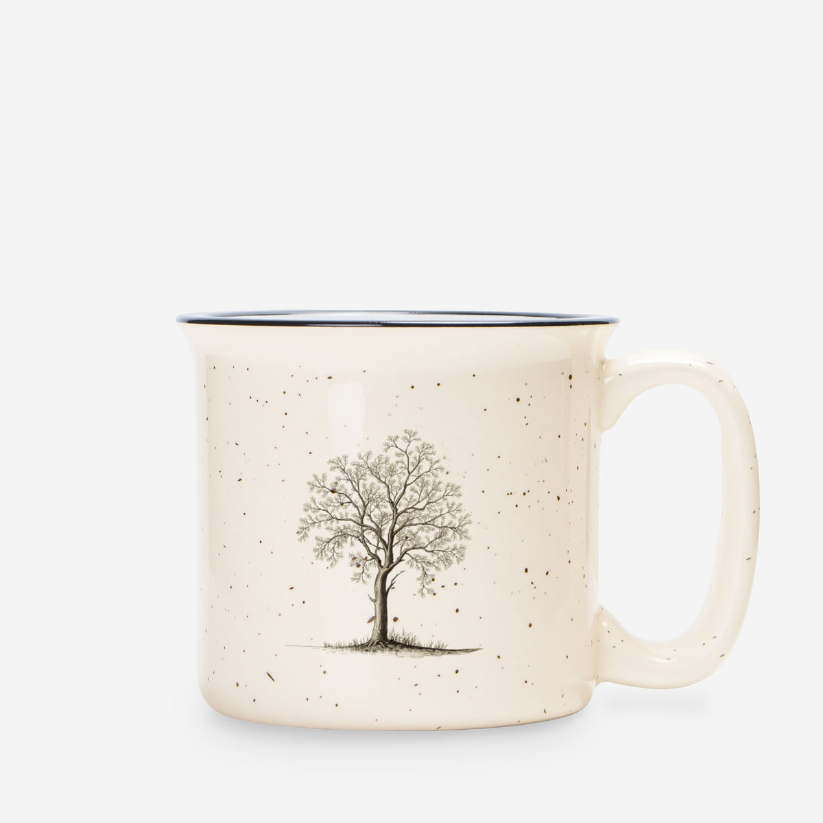 Vintage Oak Tree — Ceramic Camp Mug
