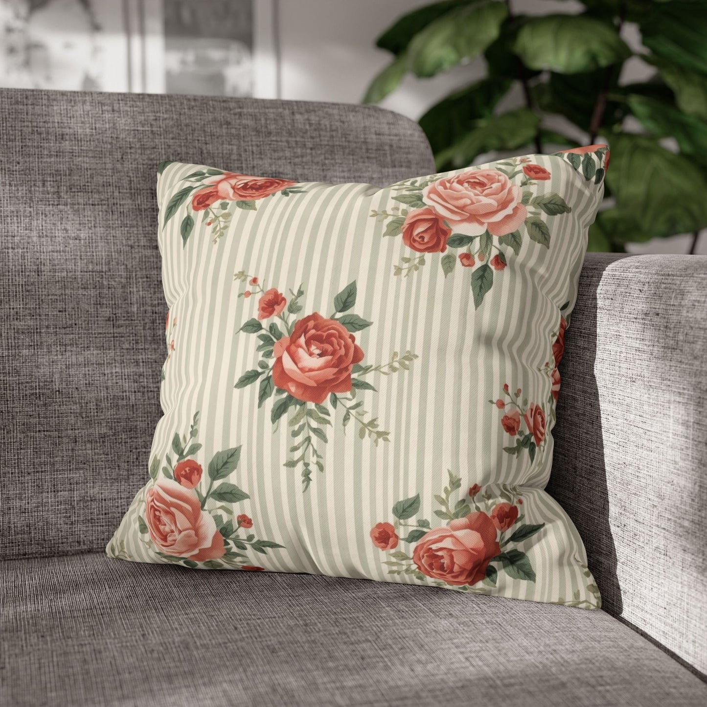 Vintage Rose — Throw Pillow Cover