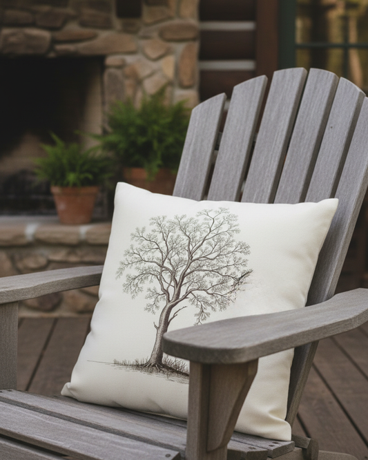 Heritage Oak — Outdoor Throw Pillow Cover
