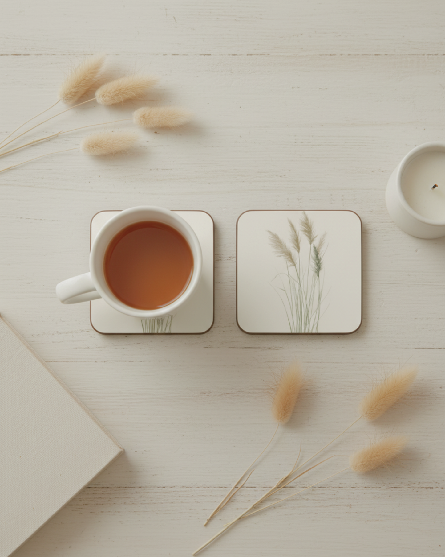 Pampas Grass — Coaster Set (Set of 4)