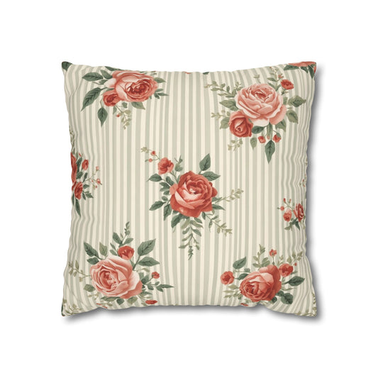 Vintage Rose — Outdoor Throw Pillow Cover