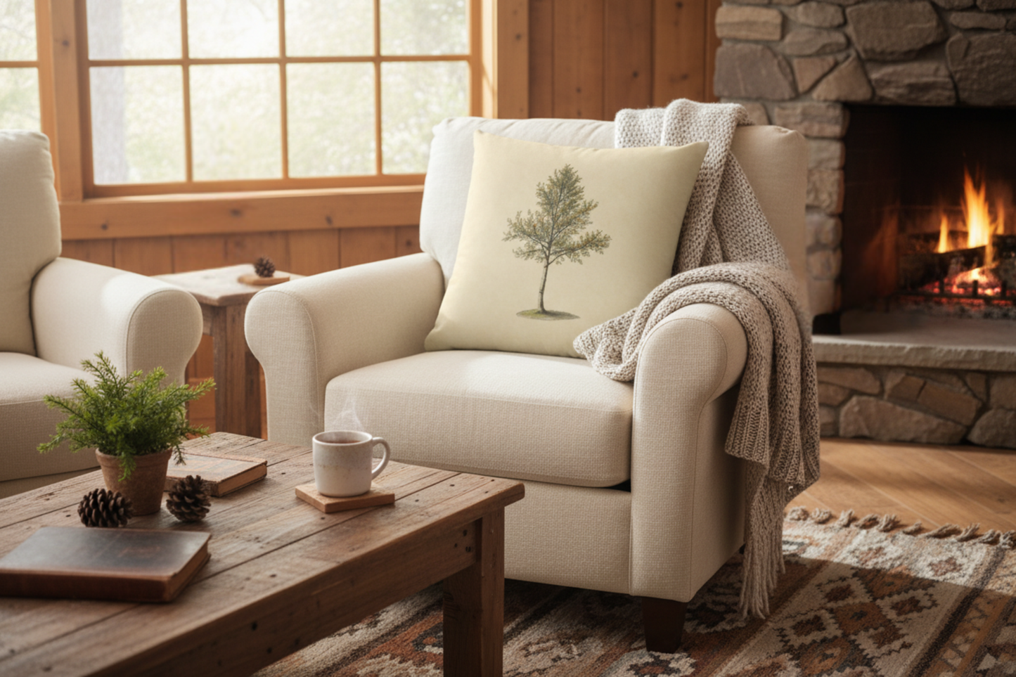 Heritage Pine — Throw Pillow Cover